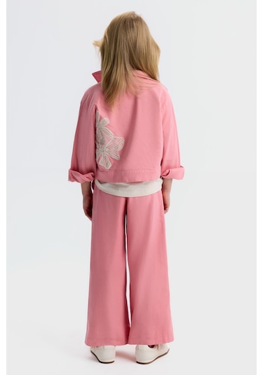 Xo Kids Kız Çocuk 3lü Alt Üst Kombin Takmı 4-8 Yaş Set0514 Pembe