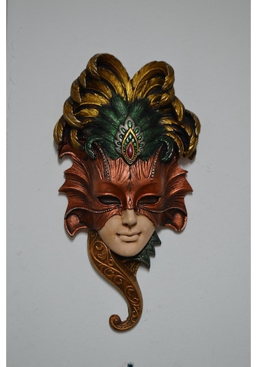 Renkli Korsan Mask 28cm 18cm