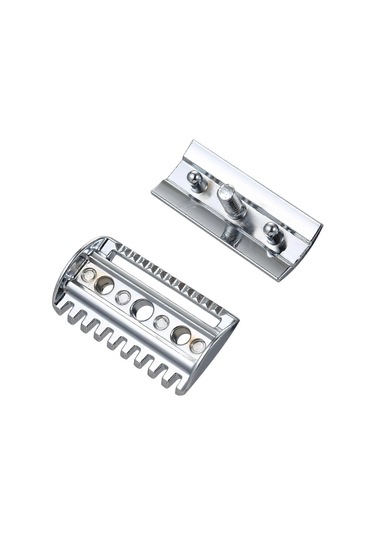 Adet Geleneksel Yedek Güvenlik Jilet Başlığı Krom Taraklı Çubuk Çift Kenarlı Güvenlik Jilet Başlığı Tıraş Açık Tarak Başlığı Erkek Berber Erkek Ev Kullanımı İçin