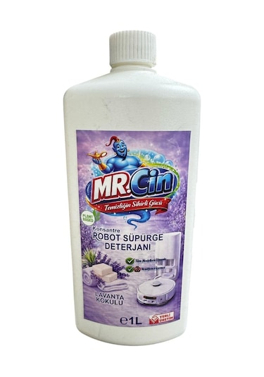 Mr.cin Robot Süpürge Deterjanı Lavanta Kokulu 1 Litre Tekli