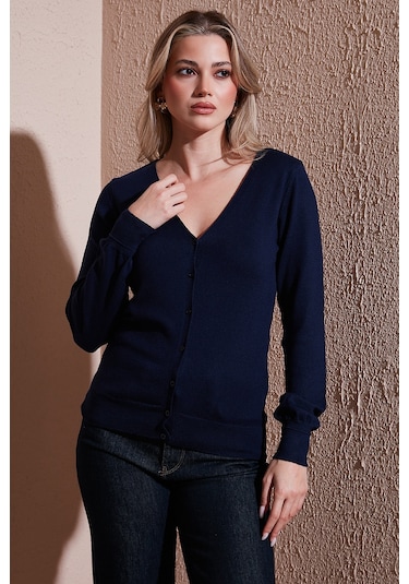 Fashion Friends Bayan Hırka 25k0781k1 Lacivert Lacivert Fashion Friends Bayan Hırka 25k0781k1 Lacivert Lacivert
