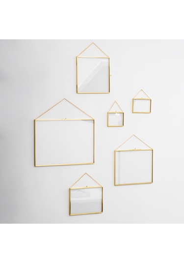 Fotoğraf Çerçevesi Cam Pirinç Gold Modern Özel Tasarım Dekoratif