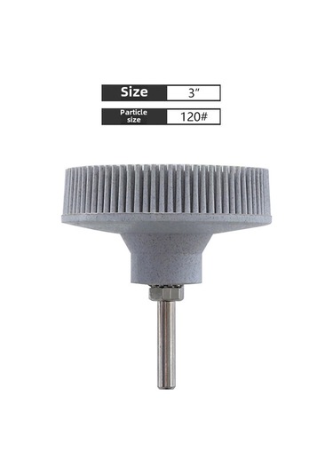 Mufunye Ruıtool 75mm Beyaz 120 Elektrik Matkap Fırçası - Türev Alma, Cila Ve Taşlama İşleri İçin Kauçuk Zırh Zımpara Fırçası