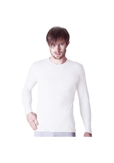 6 Adet Dono Erkek Likralı Uzun Kollu Fanila Atlet 1250 Beyaz