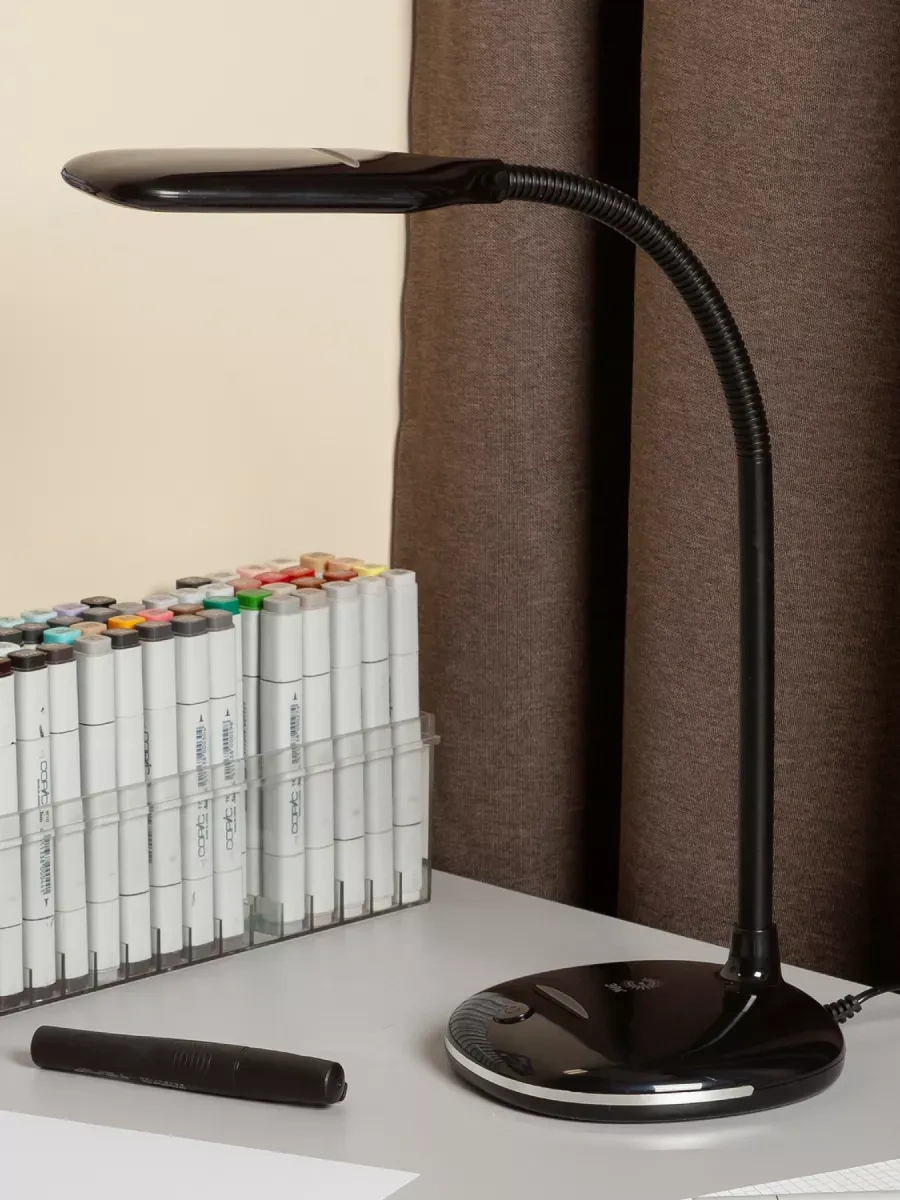 Era Masa Lambası Led Esnek Ayaklı Şebeke Bağlantılı, 4000k 262124916 Siyah