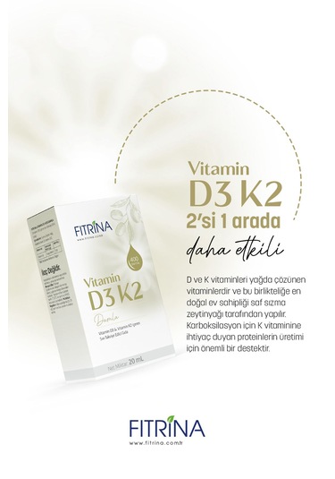 Fıtrina Vitamin D3k2 Damla 20 Ml