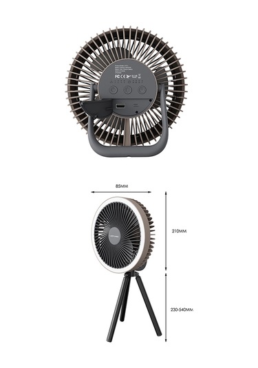 Lenyes Lhf11 Led Işıklı 4 Kademeli Çok Fonksiyonlu Soğutucu Fan Beyaz