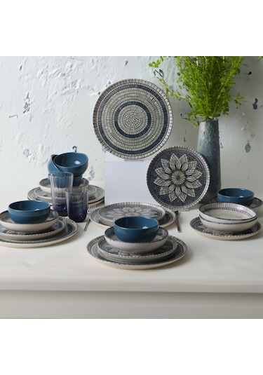 Keramika Mosaic Marvels Yemek Takımı 24 Parça 6 Kişilik 21619-20-21