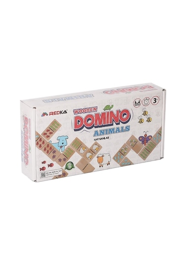 Rd5648 Ahşap Domino Animals -