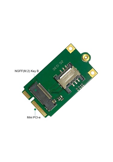 Xurunkeji 4g 5g M.2 - Pcie Adaptörü Ngff - Mini Pci-e Adaptör Kartı Sım Kart Yuvası İle L860-gl Dw5820e Dw5816e Em7455