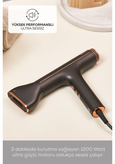 Karaca Hypersonic Saç Kurutma Makinesi D2 Negative ION Antrasit