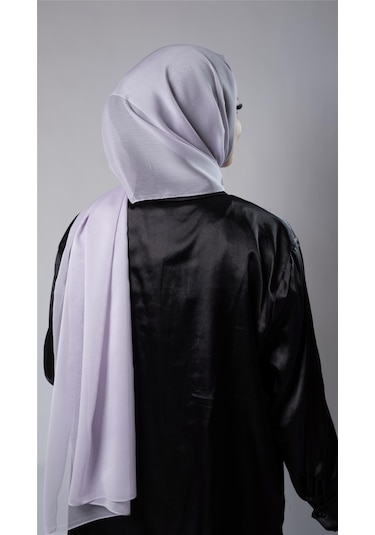 Lila Düz Klasik Şal Şifon Kumaş Janjan Abiye 202108 28 Lila