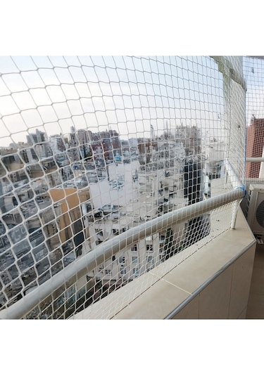 Nzl File Ambalaj Kuş Filesi - Kedi Filesi - Balkon Filesi - Kedi Ağı - 2 Cm Gözenekli - 1.5 Mm