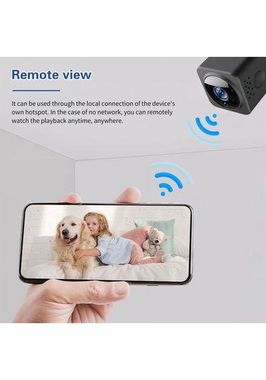 Mufunye Ev Güvenliği Kamera, Kablosuz Wifi, Hd Gece Görüşü, Sesli Konuşma, Yeni Küçük Kare Dijital Kameralar Diğer