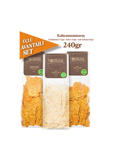 Toprak Doğal Tarhana Cips Avantajlı Set 3 x 80 G