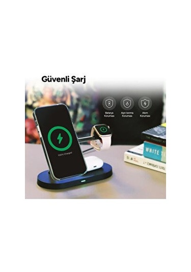 Ttec Aircharger Quattro M Magsafe Uyumlu Ledli Kablosuz Hızlı Şarj Standı