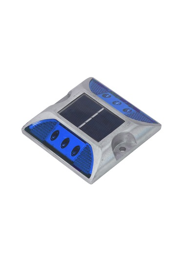 Yaozixa Alüminyum Levha Güneş Enerjili Yol Izleyici Işığı - Ip68 Su Geçirmez Mavi Işık Yol Markeri Adım Ve Yaya Yolları İçin