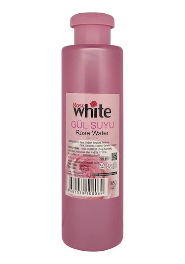 Rose White Sentetik Gül Suyu 380 ML