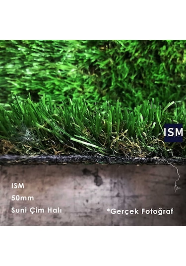 Ism - Suni Yapay Çim Halı - 50Mm Çim Saha Kalitesi - Yeşil