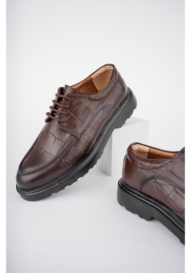 Muggo Norman Garantili Günlük Klasik Hakiki Deri Casual Rahat Ortopedik Kalın Taban Erkek Ayakkabı Kahverengı Kahverengi Muggo Norman Garantili Günlük Klasik Hakiki Deri Casual Rahat Ortopedik Kalın Taban Erkek Ayakkabı Kahverengı Kahverengi