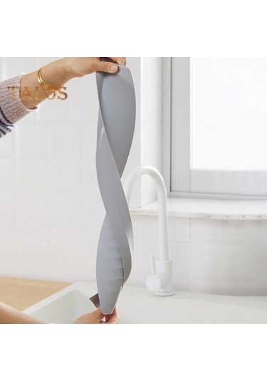 Pazly Koyu Gri Mutfak Su Bölmesi - Silikon Su Engelleme Kurulu - Restoran İçin Dayanıklı Koyu Gri