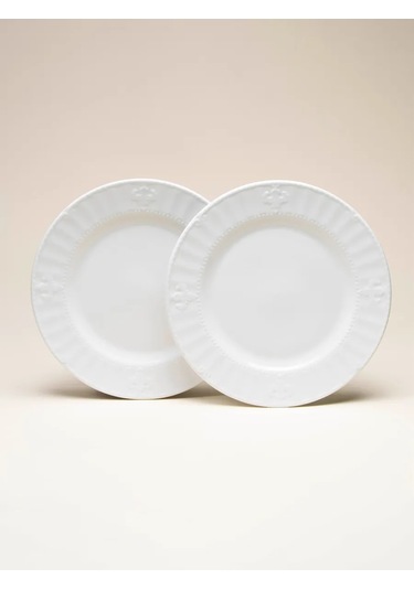 Sl Home 2 Parçalık "vintage" Servis Tabağı Seti D 27 Cm 262390390 Beyaz