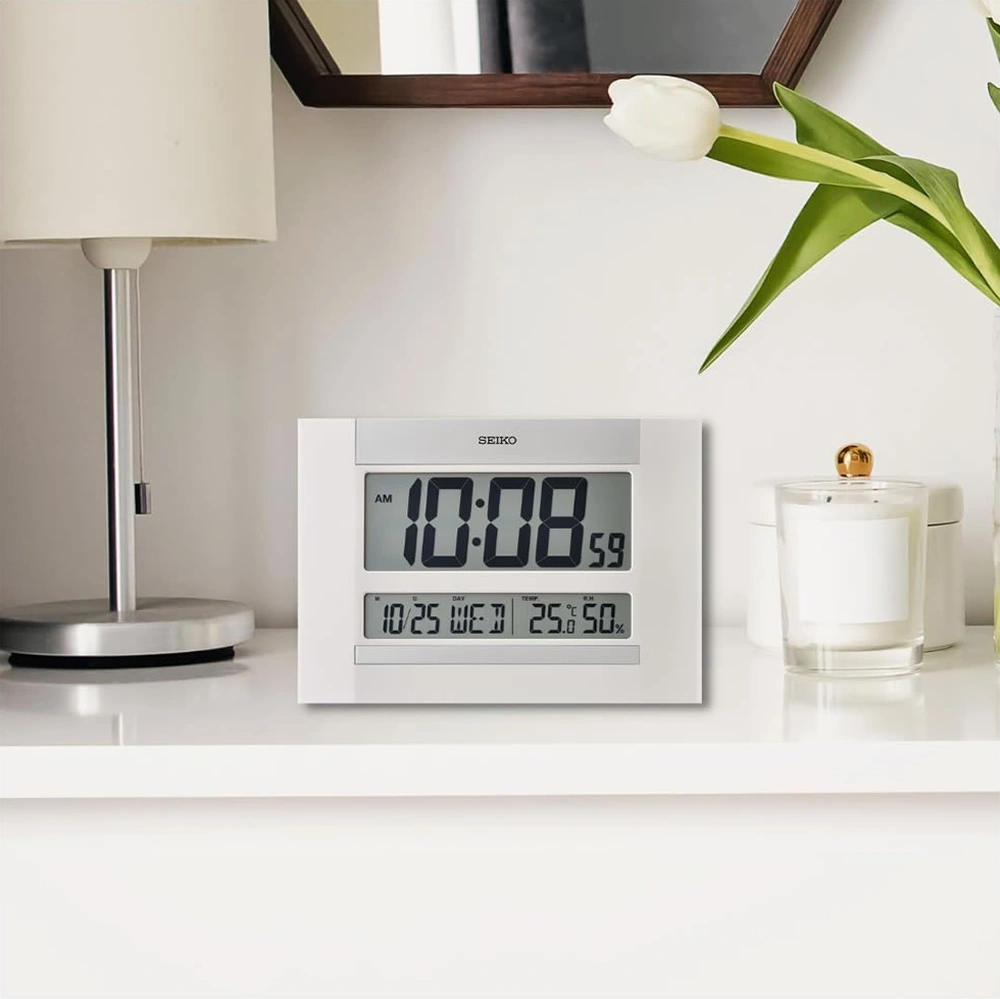 Seiko Clock Qhl088w Masa Saati Beyaz