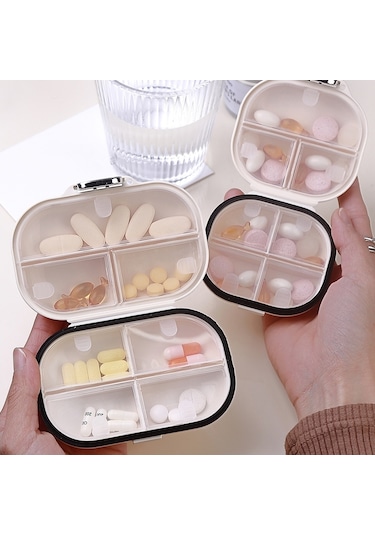 Sones Bir Hafta Açık Hava Seyahat Taşınabilir İlaç Dağıtım Kutusu Mini Hava Geçirmez Kutu, Boyut: Küçük