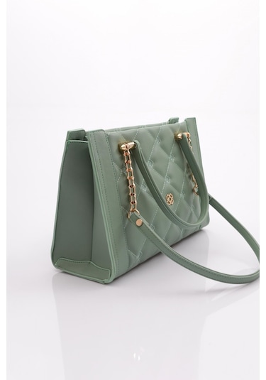 Dgn 657 Kadin Zincirli Çanta 657-2326-R123491 Su Yeşili