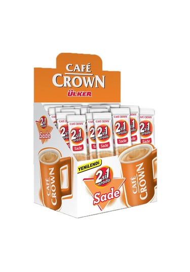 Cafe Crown 2 Si 1 Arada Sade Hazır Kahve 11 G X 24 Adet Granül
