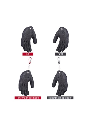 Yaleker Balık Tutma Eldiveni - Sol El İçin Manyetik Kancalı Kaydırmaz Lateks Eldiven