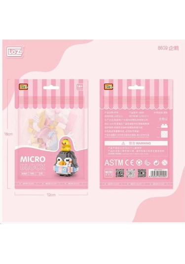 Loz 8609 Mikro Blok Çanta Penguen