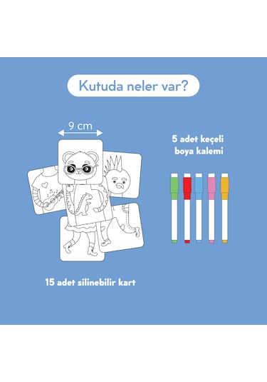 Moritoys Mix And Color - Animals - Karıştır Renklendir Hayvanlar Puzzle