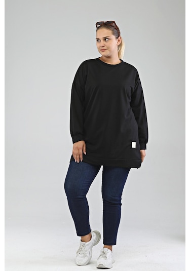 Ferace Kadın Oversize İki İplik Tesettür Tunik 001