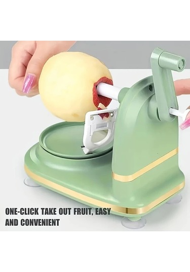 Honeybeeshop Derin Yeşil 1 Adet Manuel Soyacak Armut Patates Elma İçin Ideal Mutfak Aleti Koyu Yeşil
