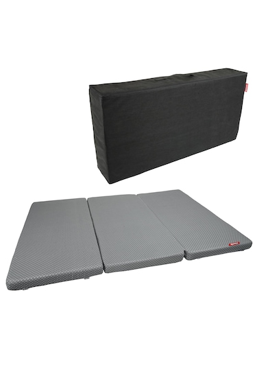Xpermate Katlanır Çift Kişilik Yatak Çantalı 120x180x8 Gri