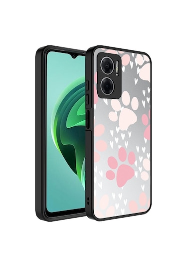 Xiaomi Redmi Note 11e Kılıf Aynalı Desenli Kamera Korumalı Parlak Zore Mirror Kılıf