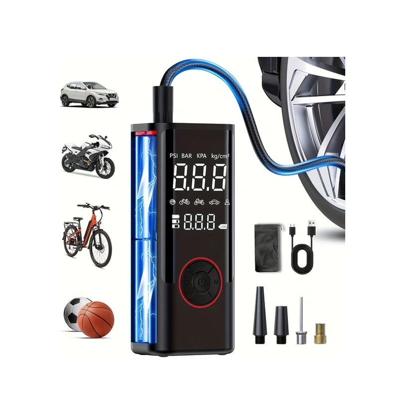 Oldfriend 20000mah Portatif Şarjlı Inflator Lastik Pompası 150psı Araba Bisiklet Motor