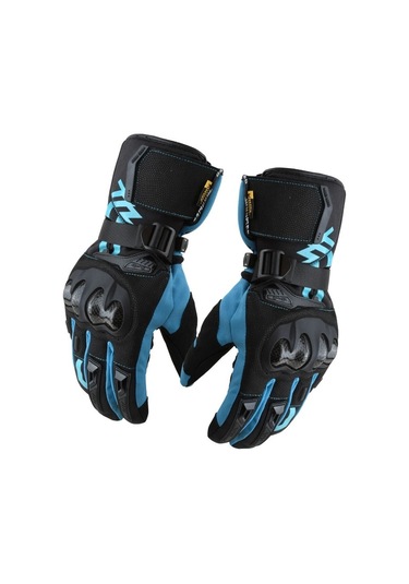 Ambition Rüzgar ve Su Geçirmez Motosiklet Eldiveni Mavi