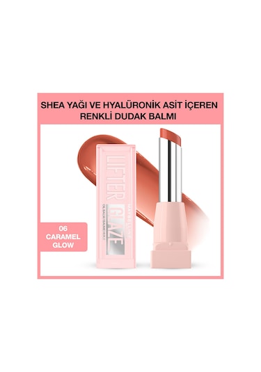 Maybelline New York Lifter Glaze Renkli Dudak Balmı 006 Caramel Glow