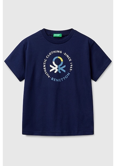 Benetton Erkek Çocuk Tişört Gri