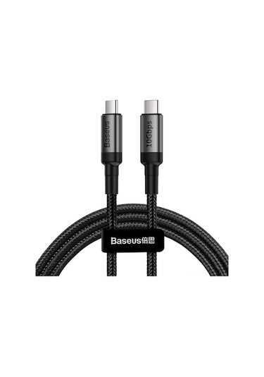 Baseus Cafule 4k Yansıtma Ve Hızlı Şarj Kablosu - 100w Pd3.1, 10gbps, 1m Koyu Gri