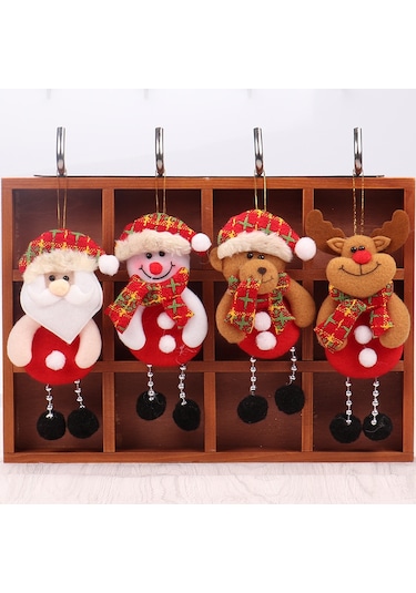 Ranyeek Büyük Boy Noel Baba Yelekli Pelüş Figür - Noel Ağaç Çeketi Ve Ev Dekorasyonu Hediyesi