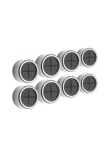 Teltree Abs Malzeme Banyo Havlu Askısı, Yapışkanlı Ve Vidalı 8'li Set, Yumuşak Silikon Pençeler İle Güvenli Tutuş Diğer