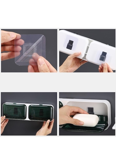 Suntek Magideal Sabunluklar Tuvaletler İçin Sondaj Yok Sabun Tasarrufu Yeşil