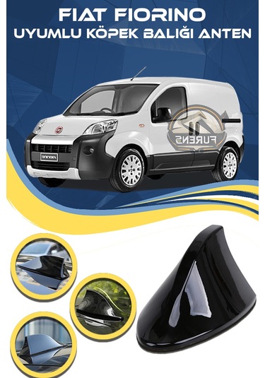 Fiat Fiorino Uyumlu Oto Balık Sırtı Anten Elektrikli Köpekbalığı Balina Tavan Anten