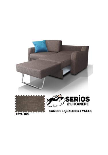 Serios Şezlonglu Yataklı Kanepe - Zeta 163