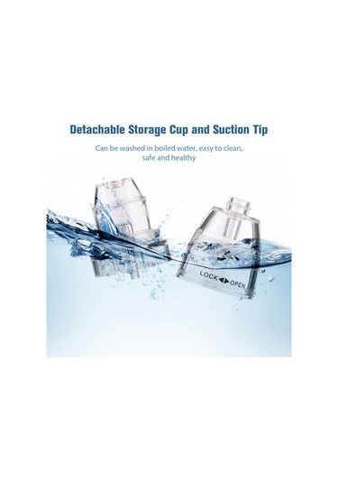 Samdoo Bebek Elektrikli Burun Emici, 3 Seviye Emme Gücü, Düşük Gürültü Ve Müzik Fonksiyonu, 500mah Pil, 3 Silikon Uç Temizlenmesi Kolay