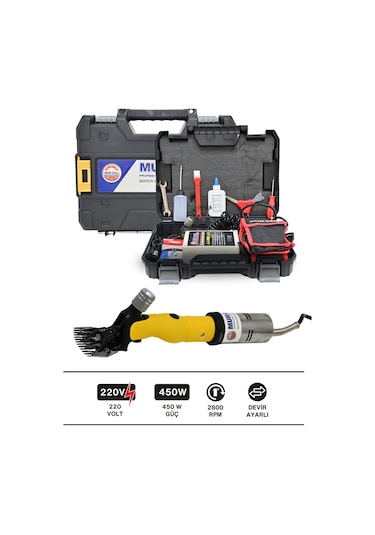 Sxl 2020d 450watt Şarjlı Koyun Kırpma Makinesi Yedek Bıçaklı