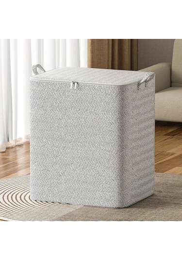 1 Adet Ev Büyük Kapasiteli Saklama Çantası Dokunmamış Malzeme, Gri